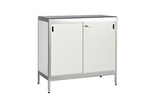 Lockable counter, white, H: 96 W: 98.5 D: 46.5 cm 