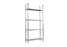 Steel bookcase B:92 D:34 H:200 cm