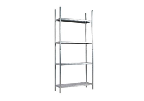 Steel bookcase B:92 D:34 H:200 cm